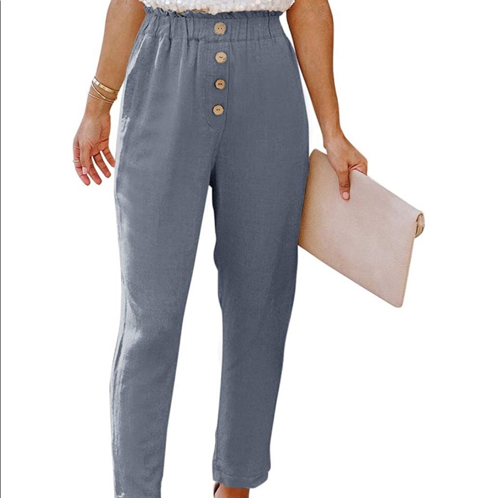 Cropped Pants with Pockets